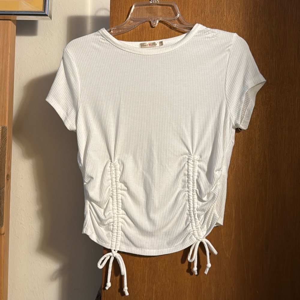White crop top